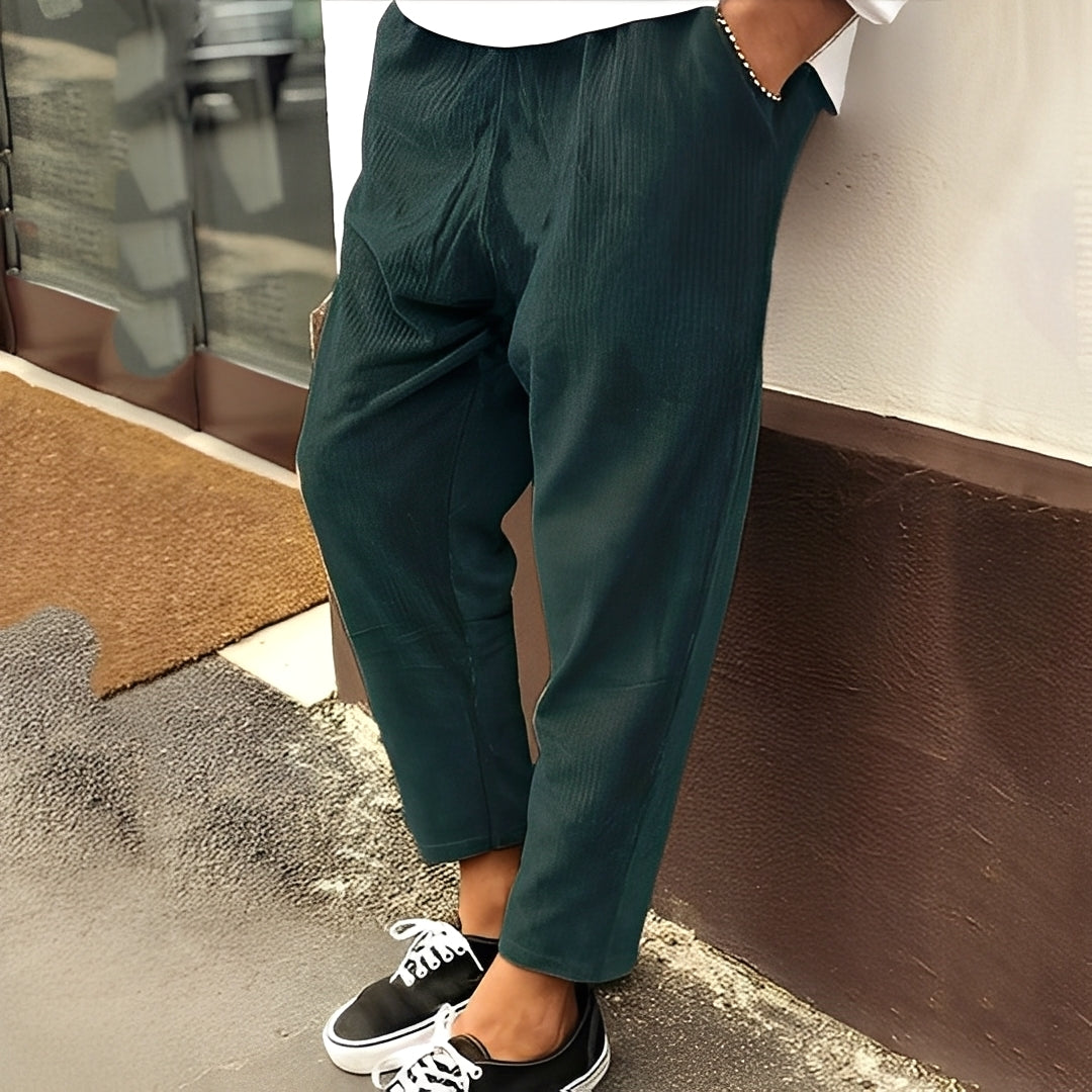 Marvin - Pantalon large et confortable en velours pour hommes