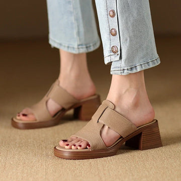 Keyaan - Sandales Chunky Décontractées