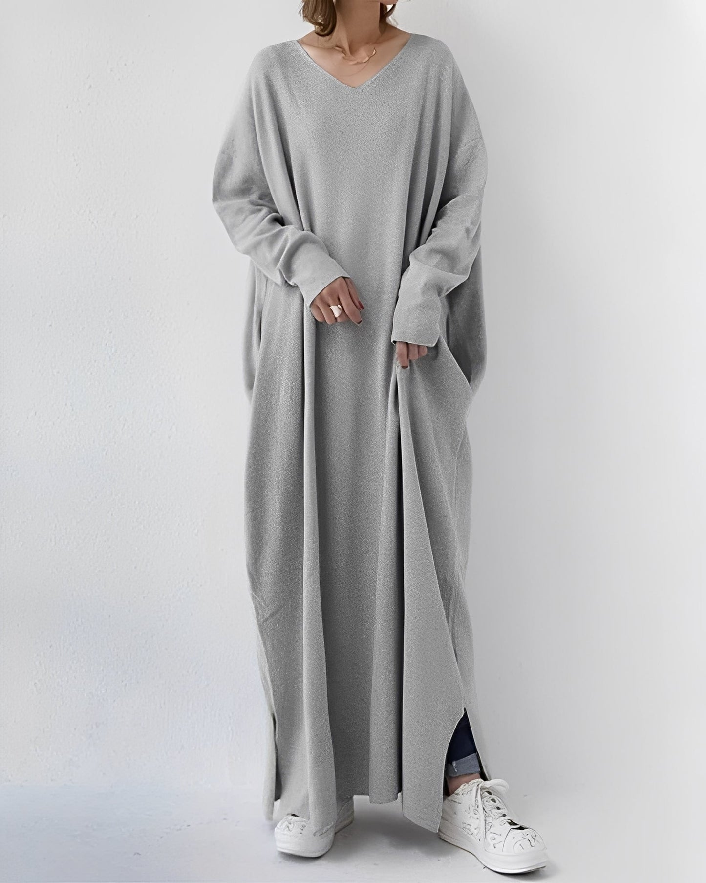 Eliana – Robe Longue à Manches Longues