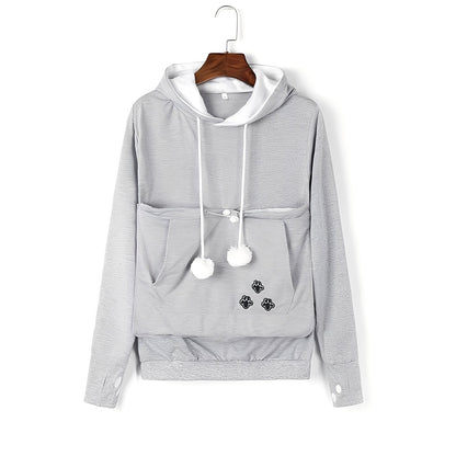 Samantha - Fashionable hooded sweatshirt with pocket for women