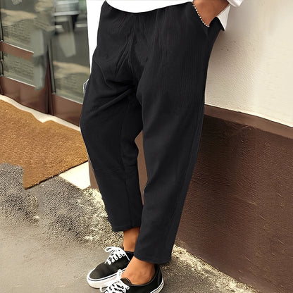 Marvin - Pantalon large et confortable en velours pour hommes