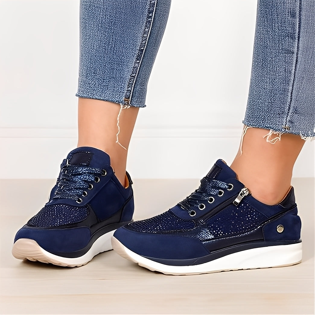 Melanie - Chaussures décontractées à fermeture éclair pour femmes