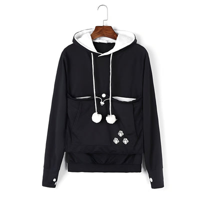 Samantha - Fashionable hooded sweatshirt with pocket for women