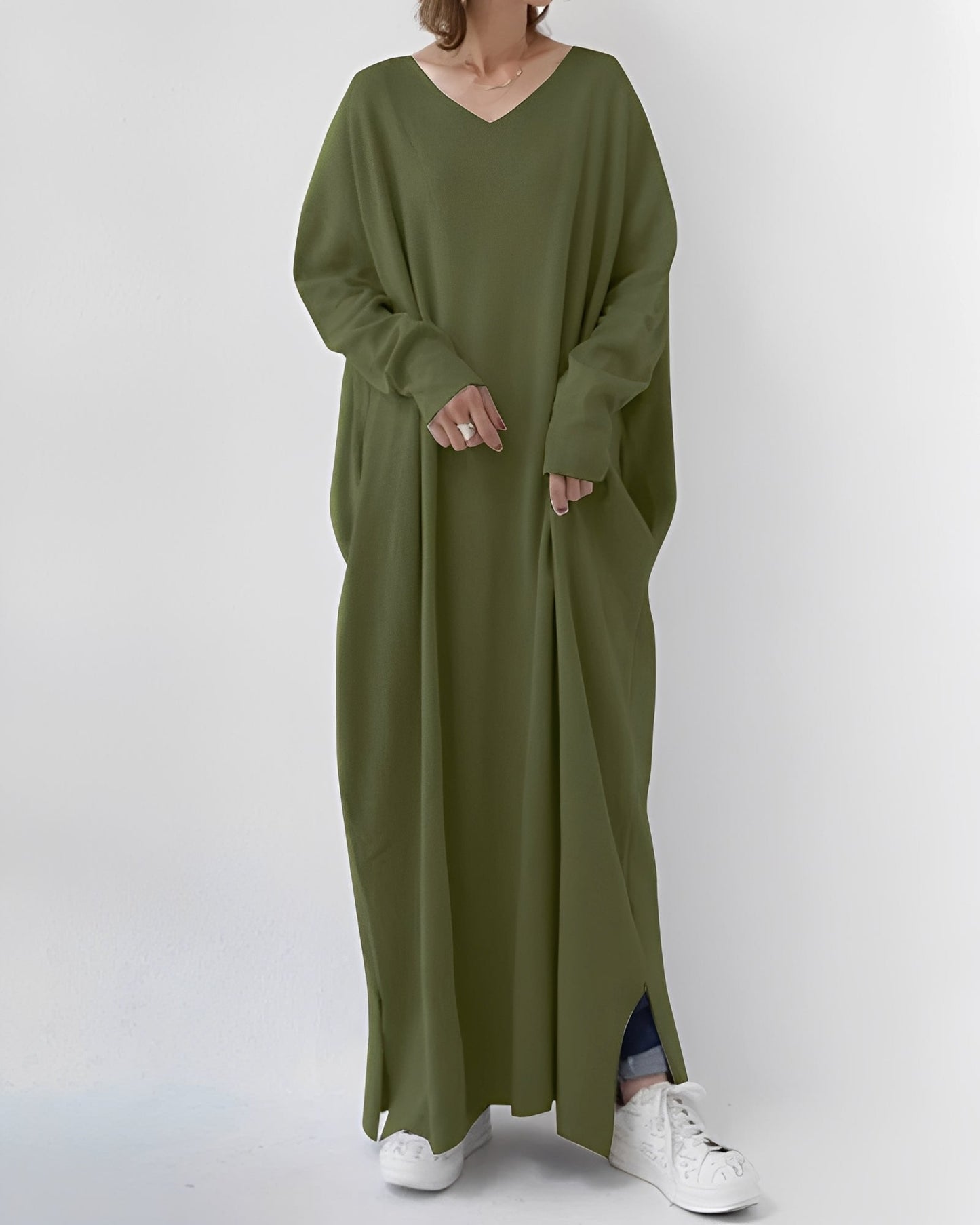 Eliana – Robe Longue à Manches Longues
