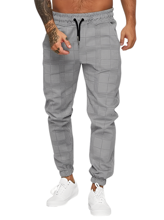 Blazer - Pantalon à carreaux décontracté pour hommes