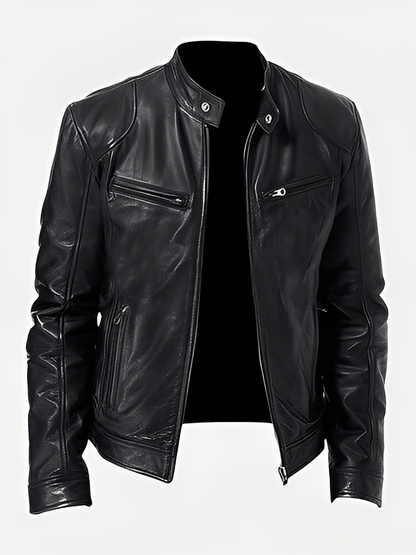 Clifford - Veste en cuir classique et adaptable pour homme
