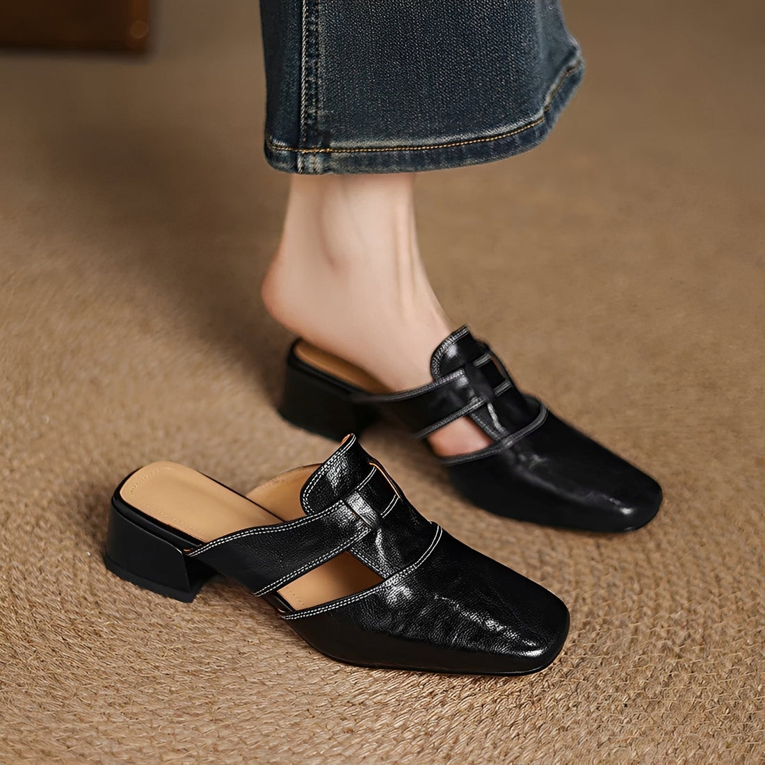 Evie - Mules Élégantes pour Sandales