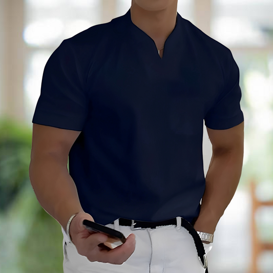 Jason – Chemise de fitness d'affaires à manches courtes pour hommes