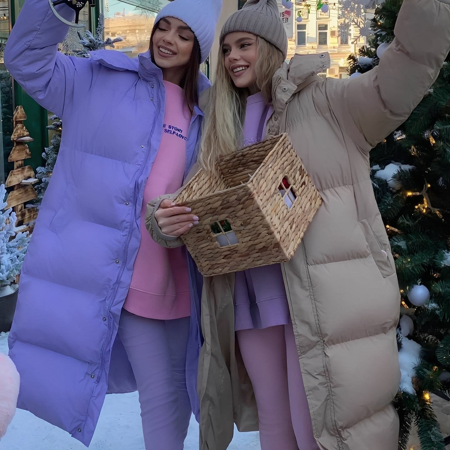 Jacquelyn - Veste longue à la mode avec capuche pour femmes
