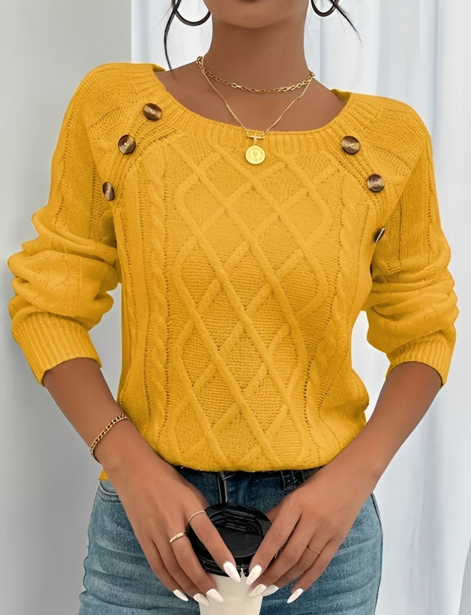 Sally - Pull élégant avec boutons pour femmes