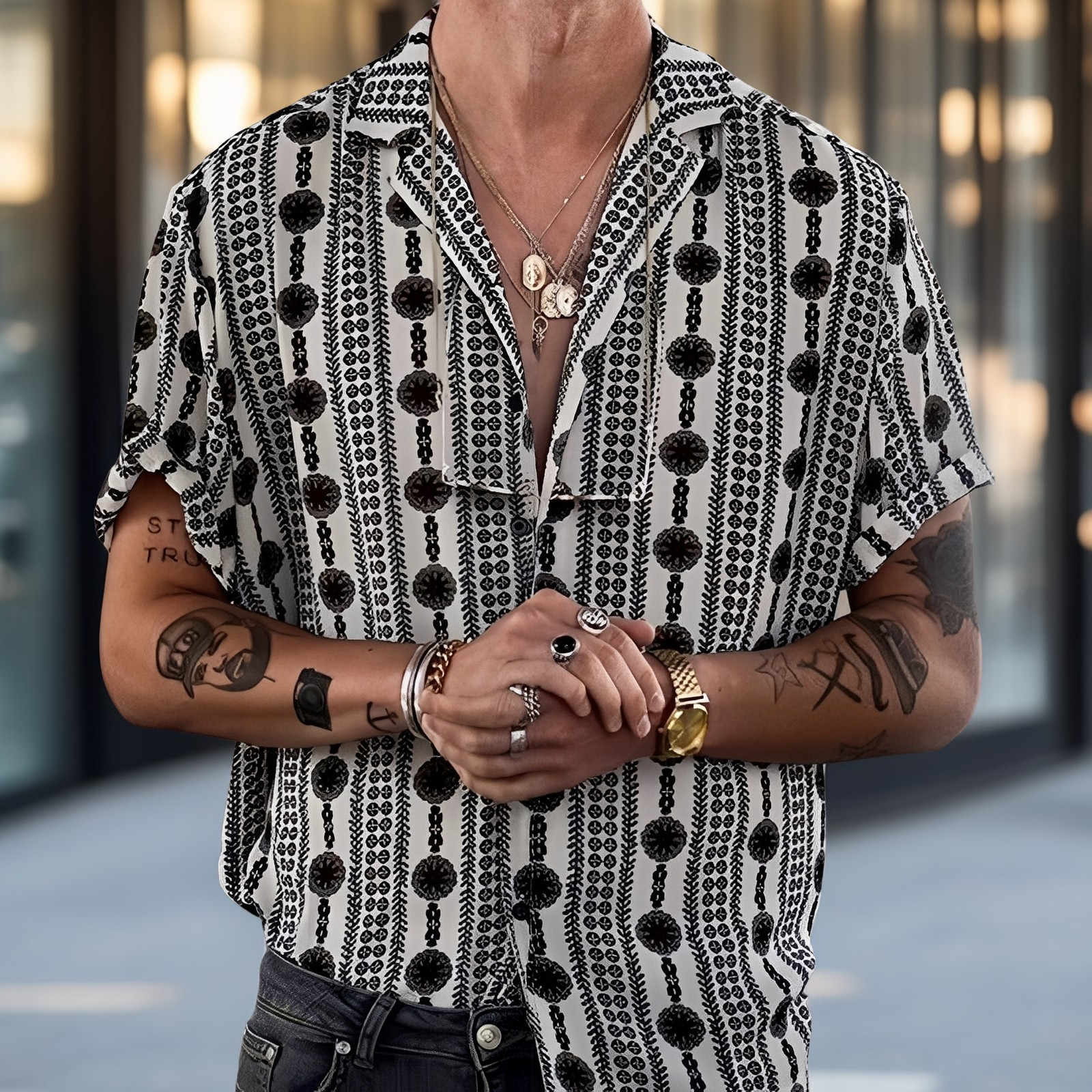 Jeremy - Chemise chic et large pour hommes