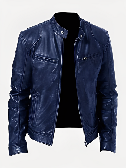 Clifford - Veste en cuir classique et adaptable pour homme