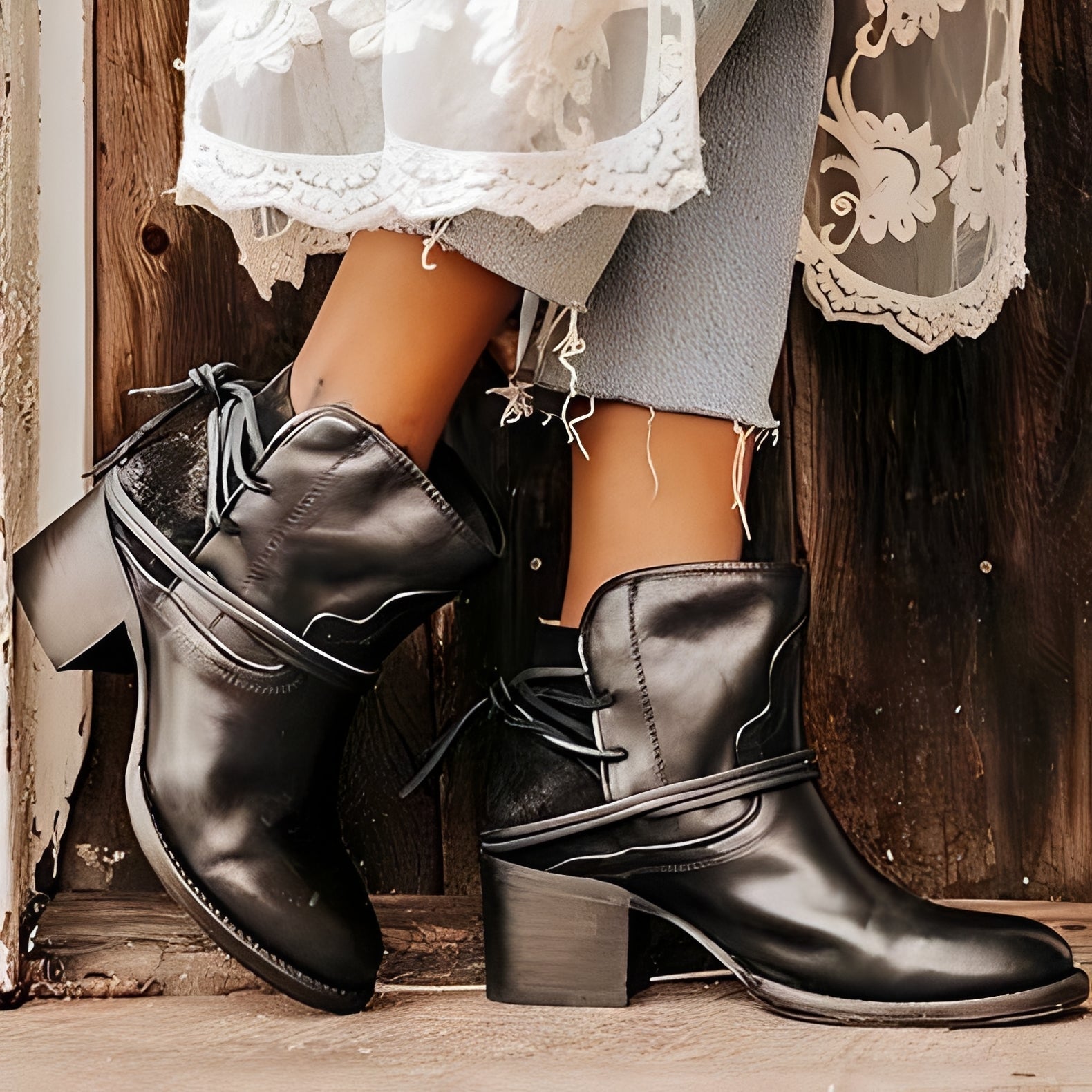 Jesse - Bottes féminines stylées avec talons hauts