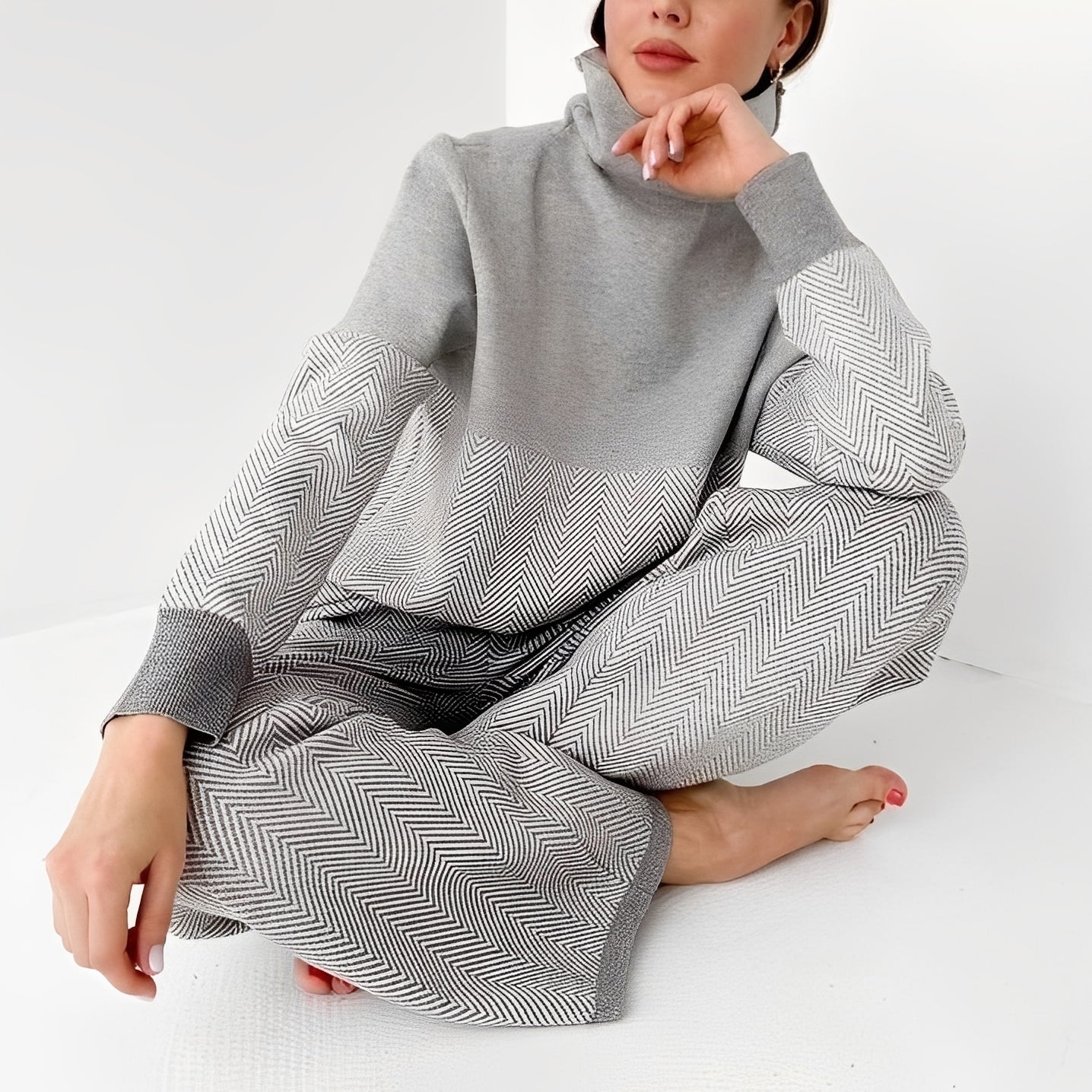 Milly - Ensemble chaud deux pièces en polaire pour femmes