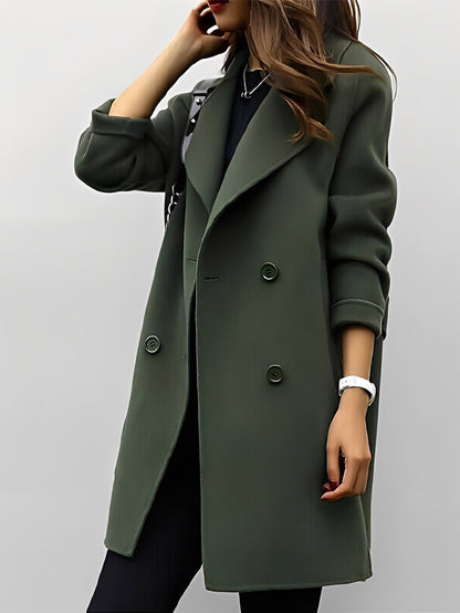 Nichole - Trench-coat chic à double boutons pour femmes