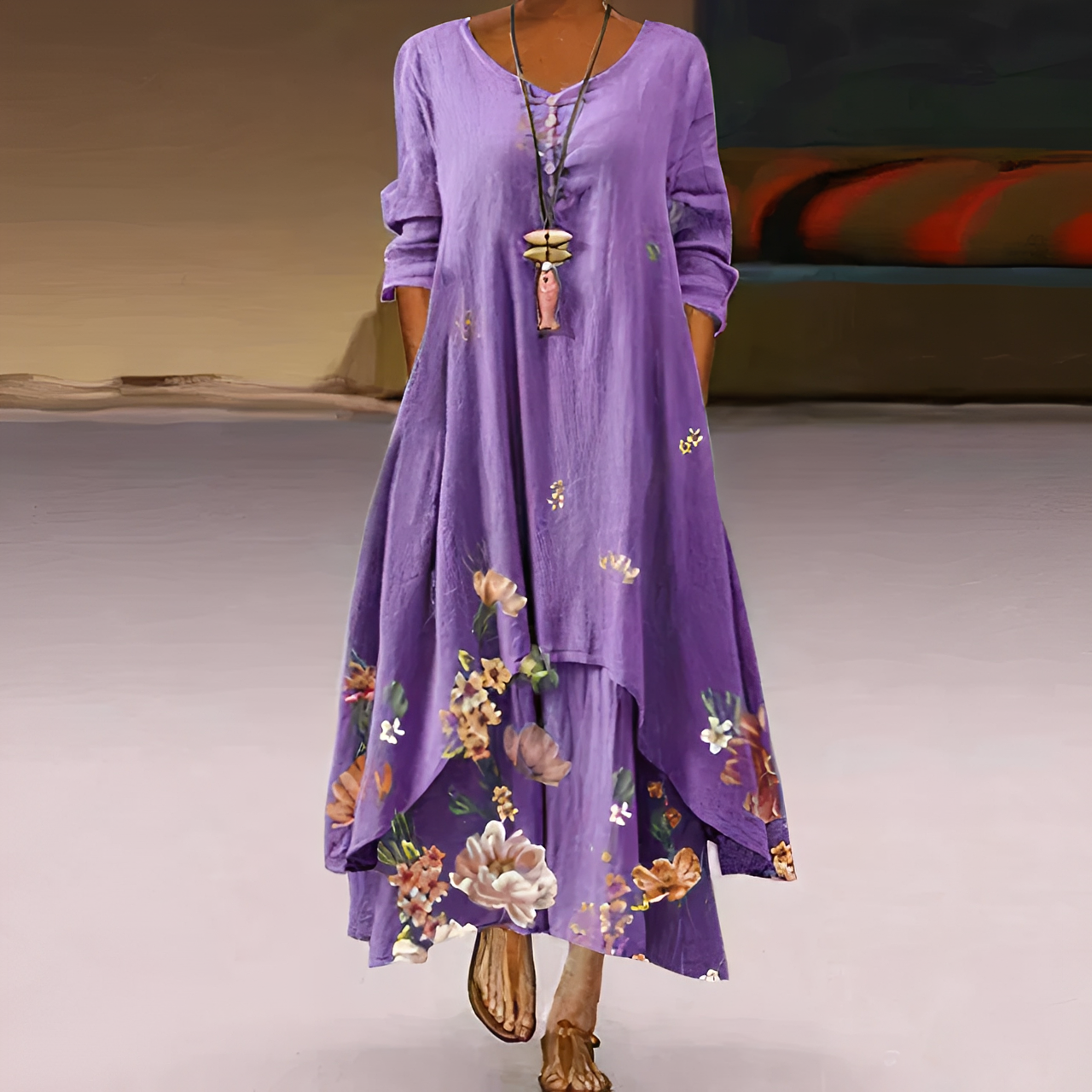 Kalin - Robe élégante avec ourlet irrégulier pour femmes