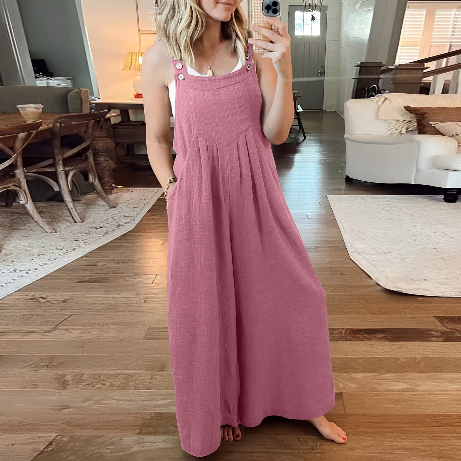 Chloe - Combinaison chic à jambes larges pour femmes