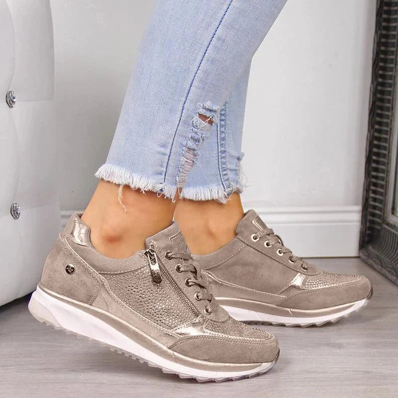 Melanie - Chaussures décontractées à fermeture éclair pour femmes