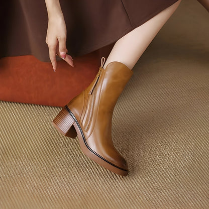 Destini - Chic bottines en cuir pour femmes