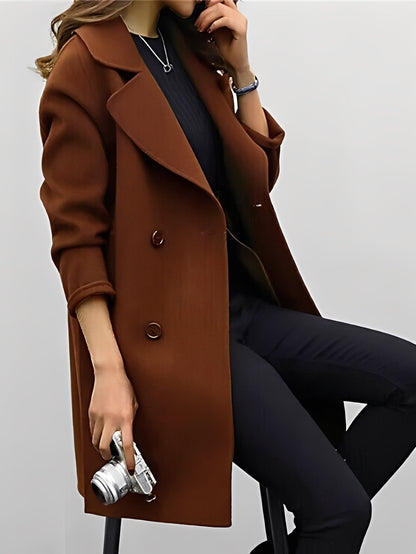 Nichole - Trench-coat chic à double boutons pour femmes