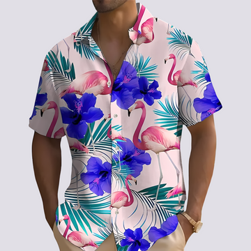 Philip - Chemise chic avec motif hawaïen pour hommes