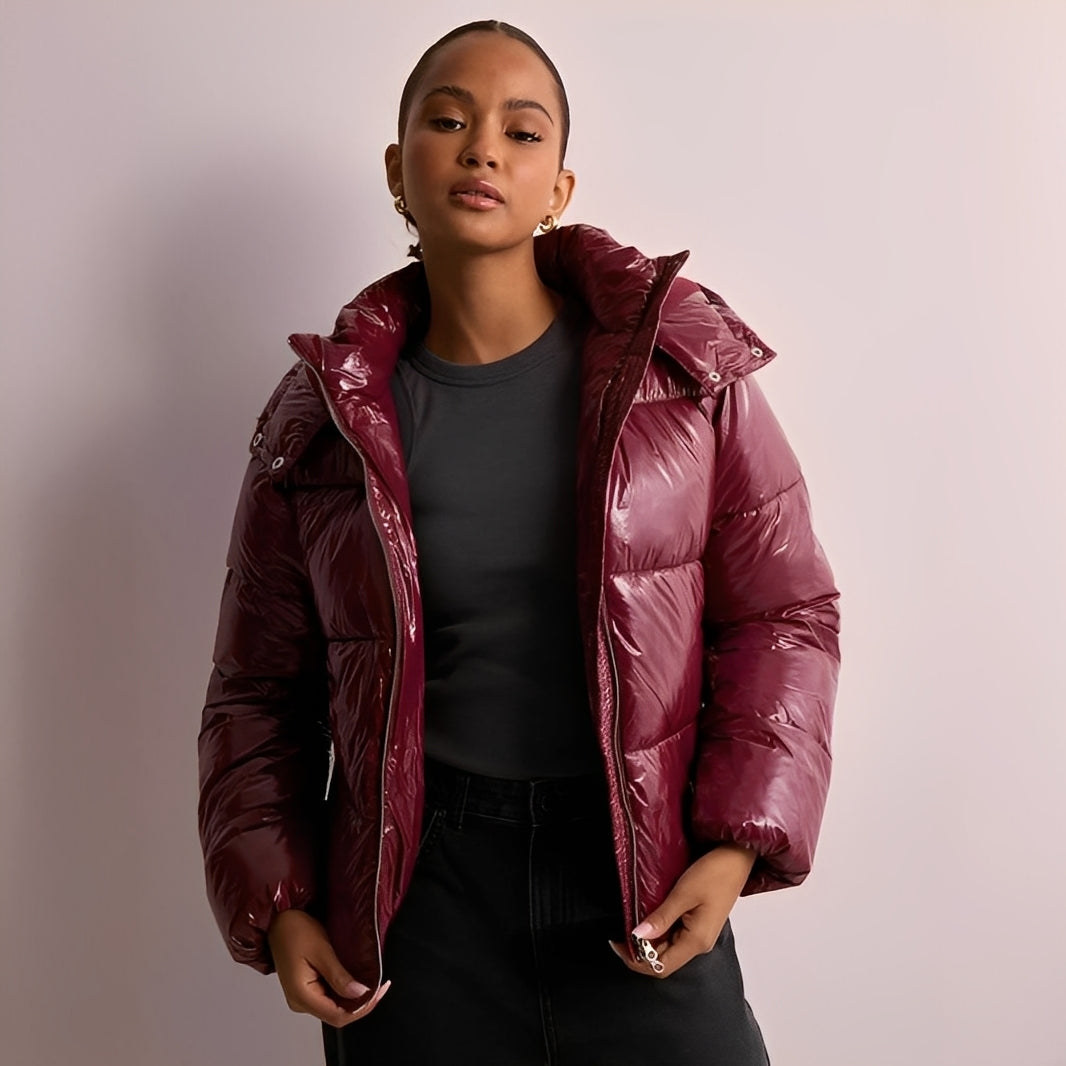 Rozanne - Manteau chaud avec capuche amovible pour femmes