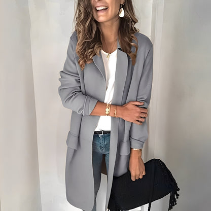Georgina - Blazer long pour femme, chic et élégant
