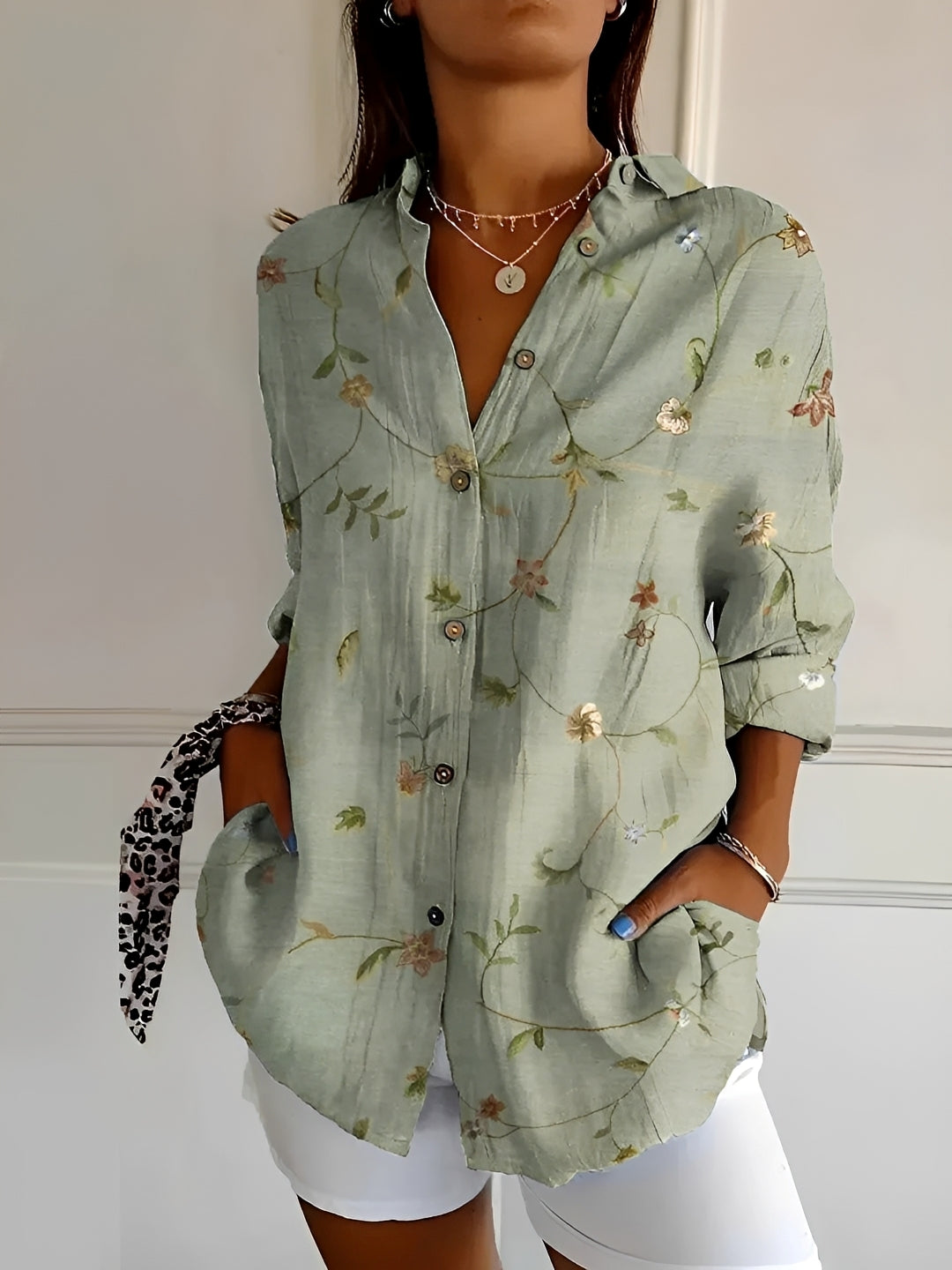 Chantelle - Blouse élégante à boutons pour femmes
