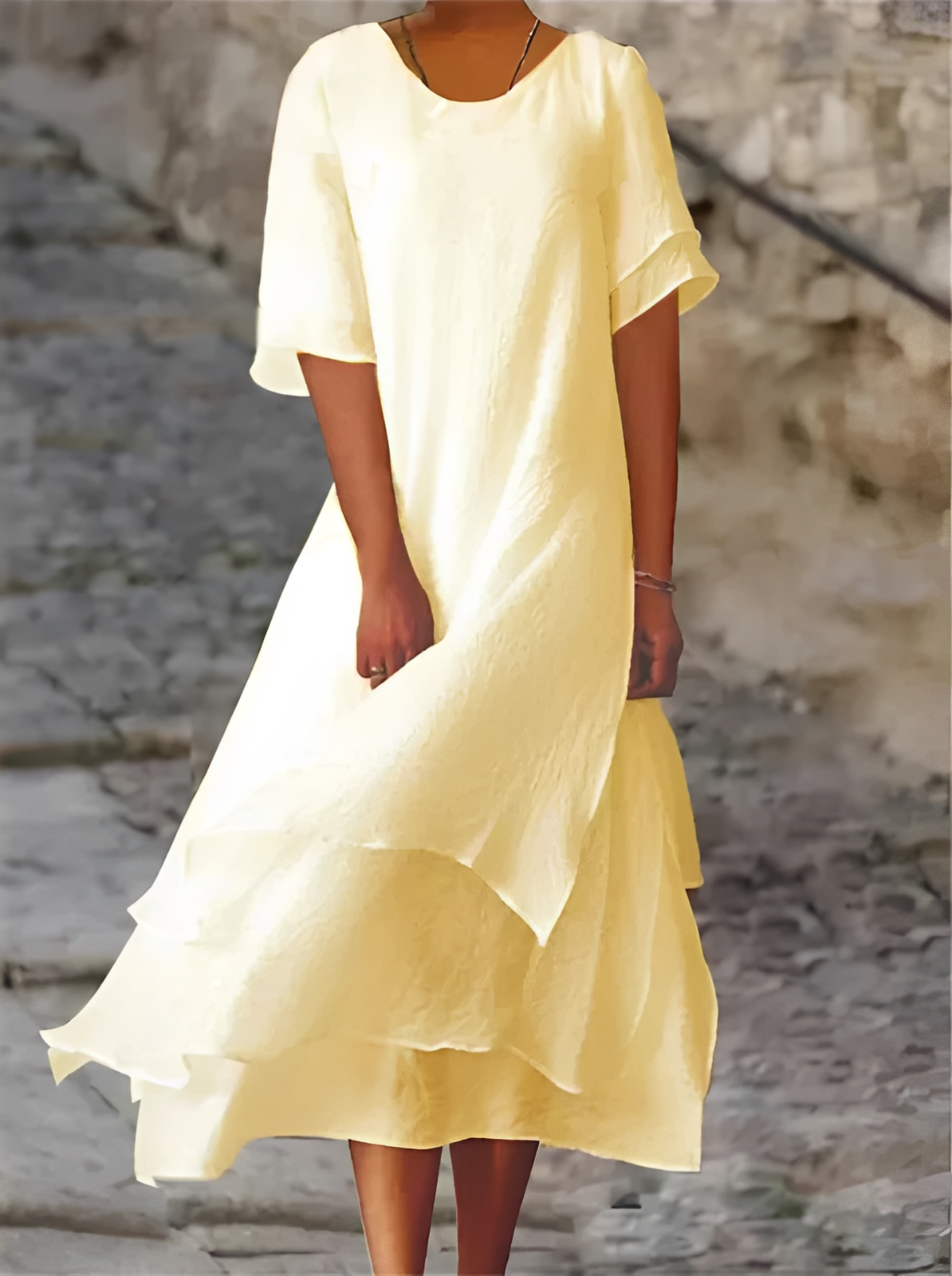 Tianna - Robe maxi confortable et fluide pour femmes