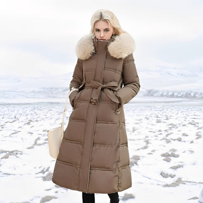 Hannah - Long stylish padded coat for women