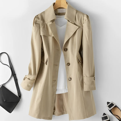 Hana - moderner mittellanger Damen-Trenchcoat