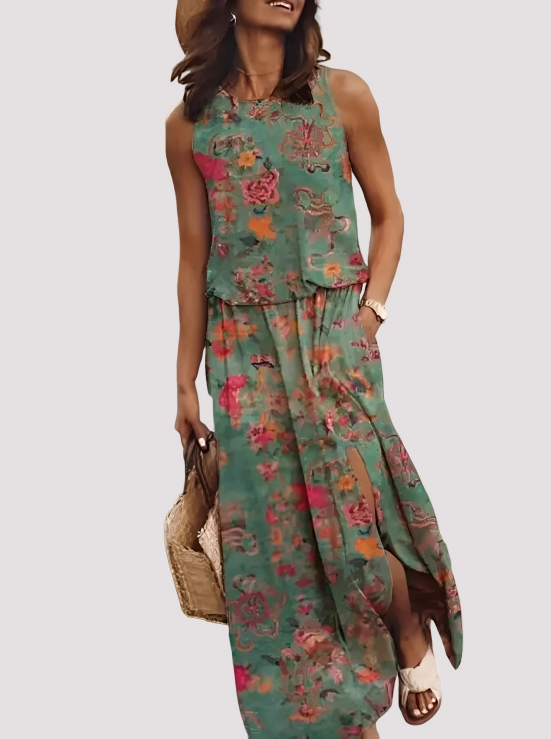 Halle - Robe longue sans manches élégante pour femmes
