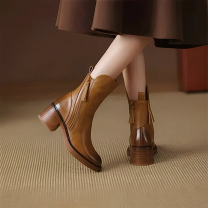 Destini - Chic bottines en cuir pour femmes