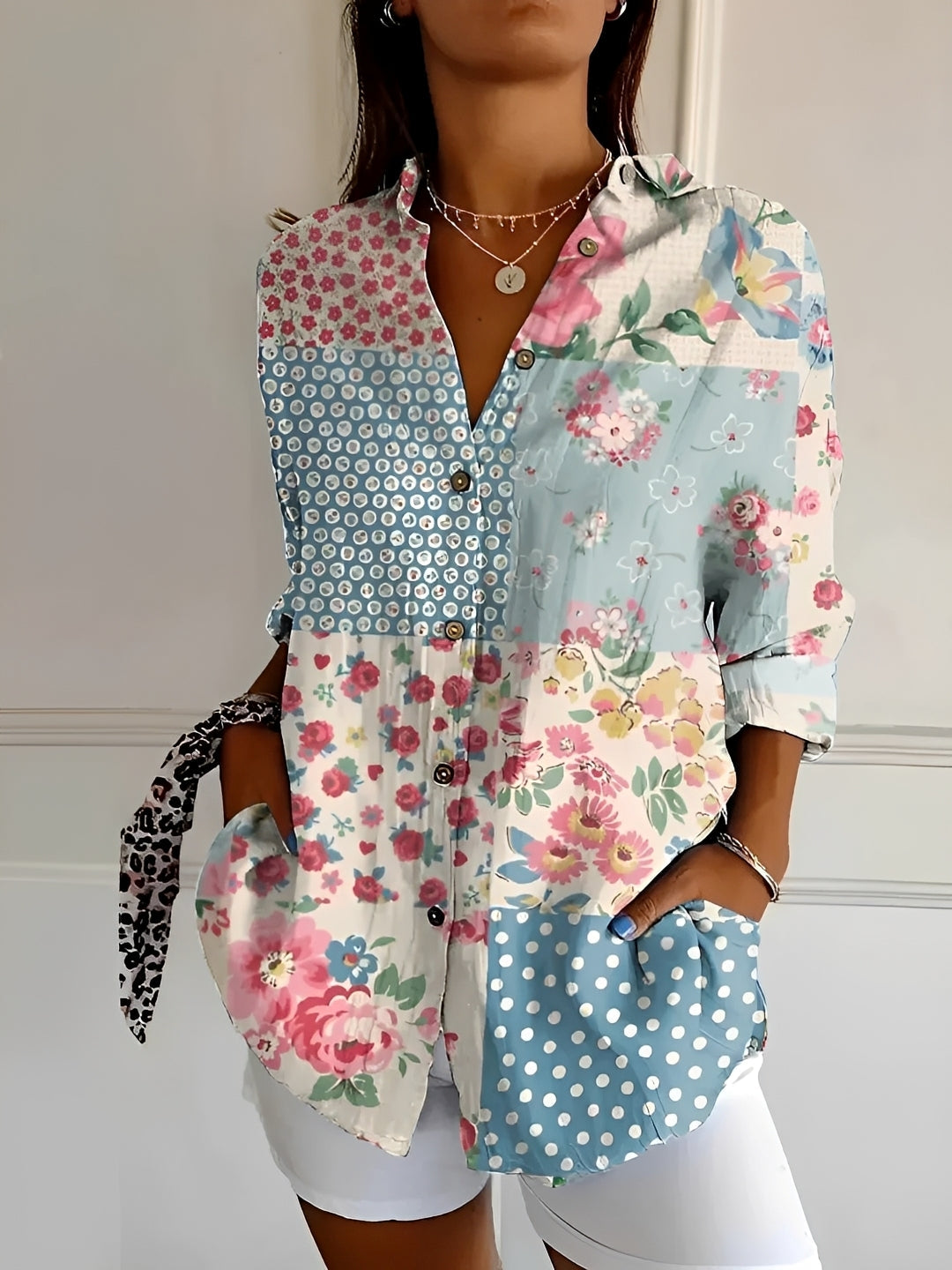 Chantelle - Blouse élégante à boutons pour femmes