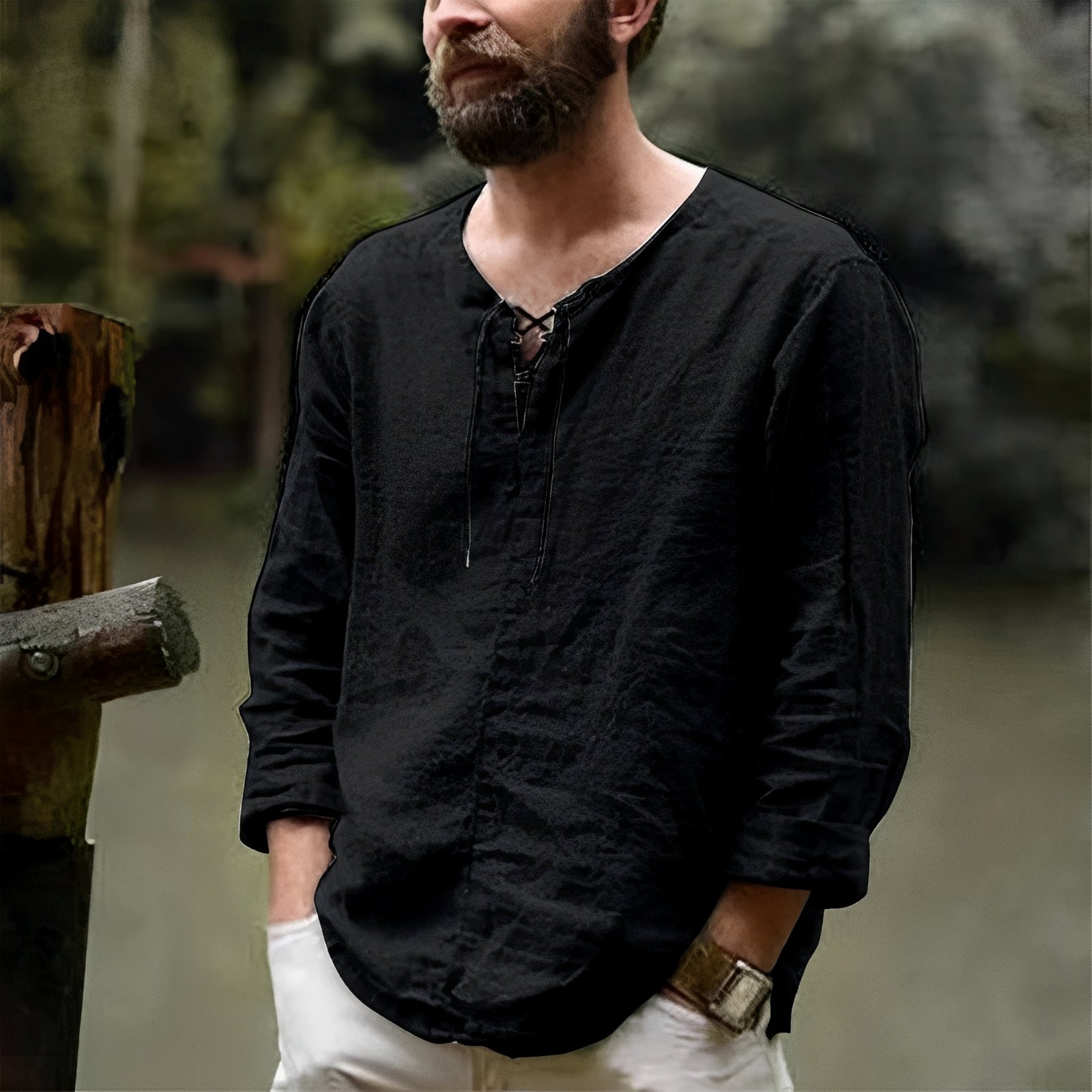 Keaton - Chemise classique et ample pour hommes