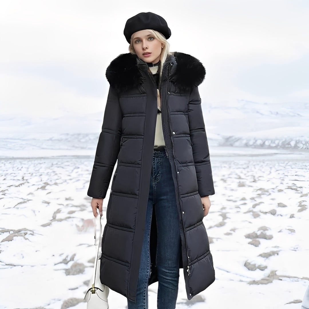 Hannah - Long stylish padded coat for women