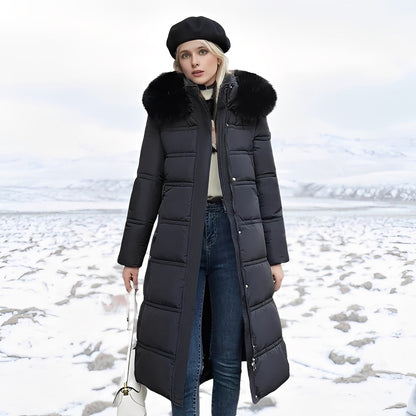 Hannah - Long stylish padded coat for women