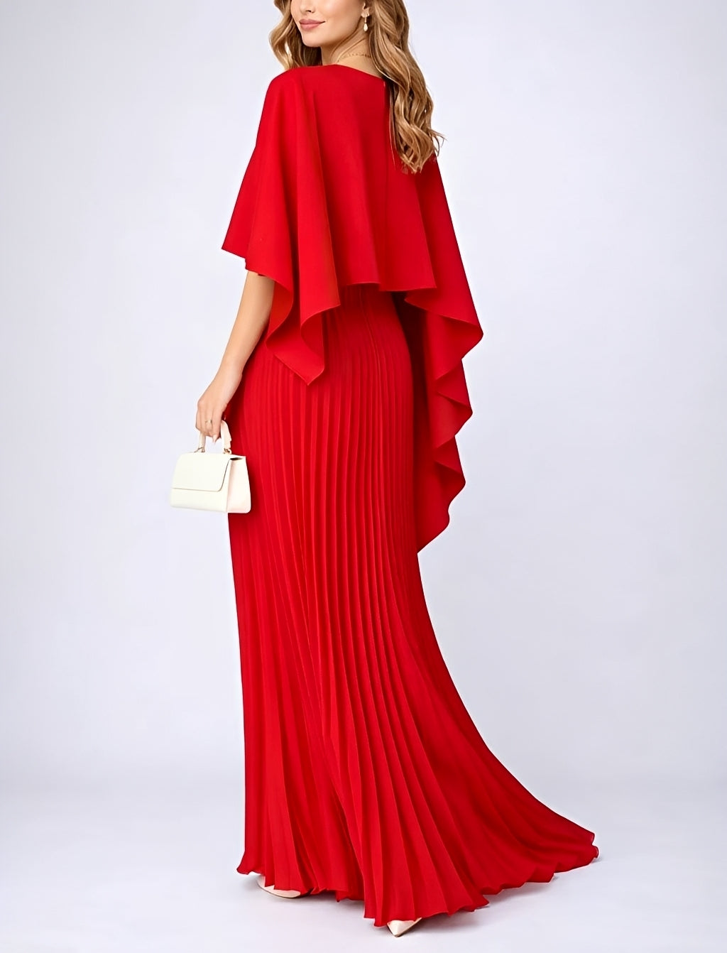 Zuzanna - Robe Longue Élégante en Chiffon Plissé