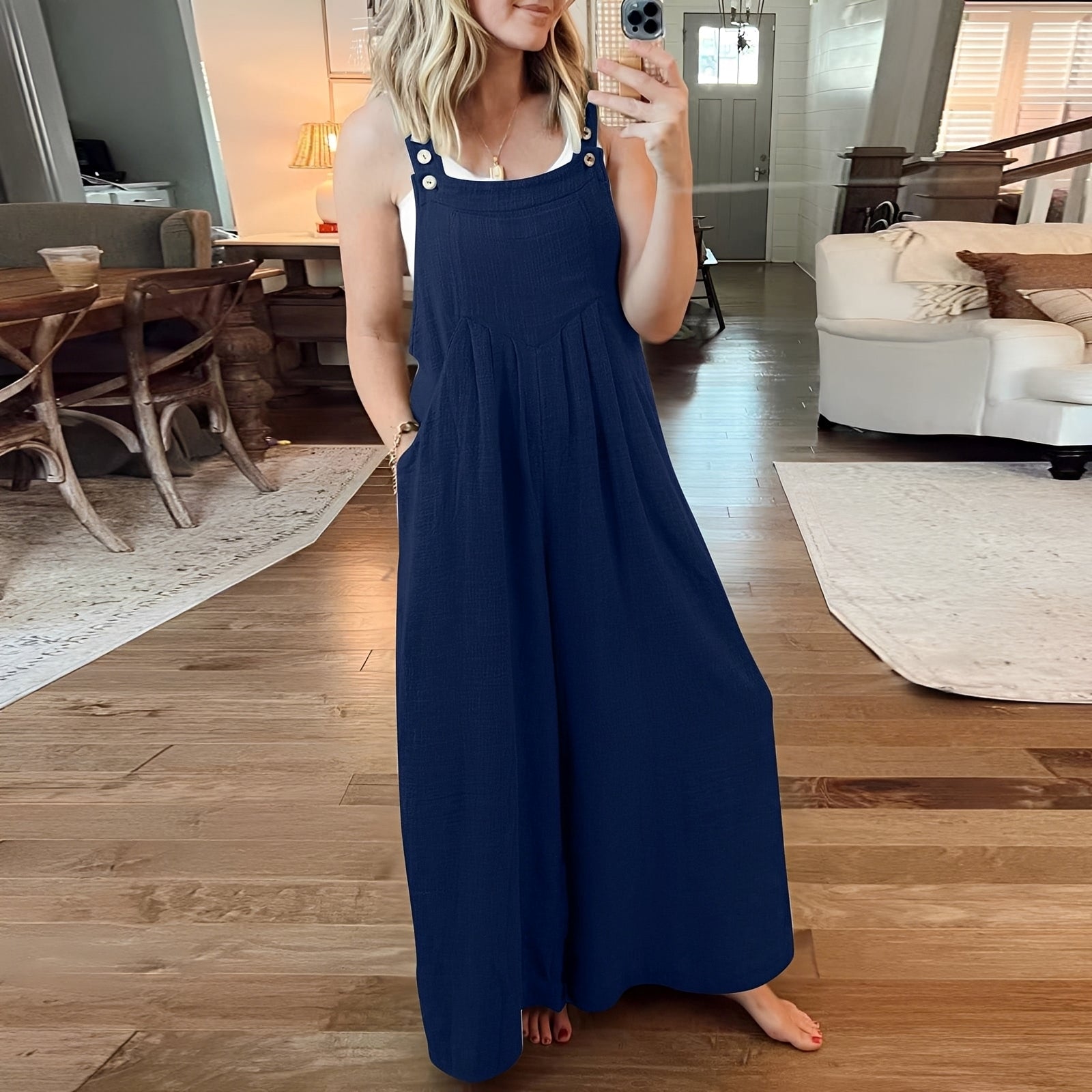 Chloe - Combinaison chic à jambes larges pour femmes