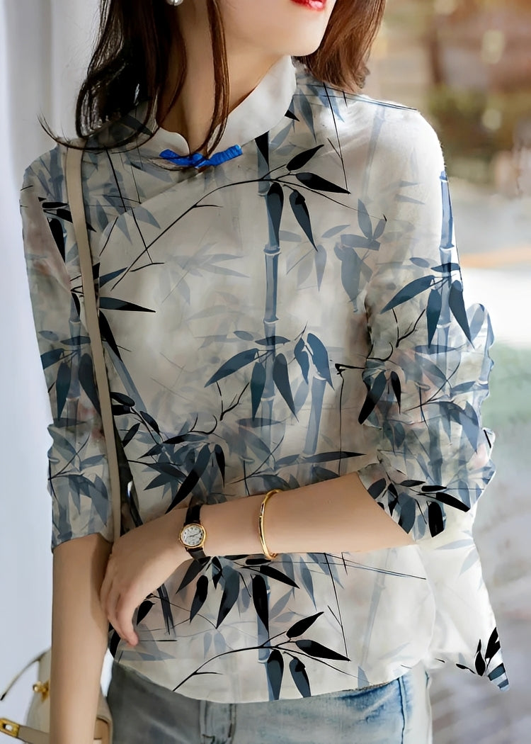 Margaret - Blouse à fleurs élégante pour femmes
