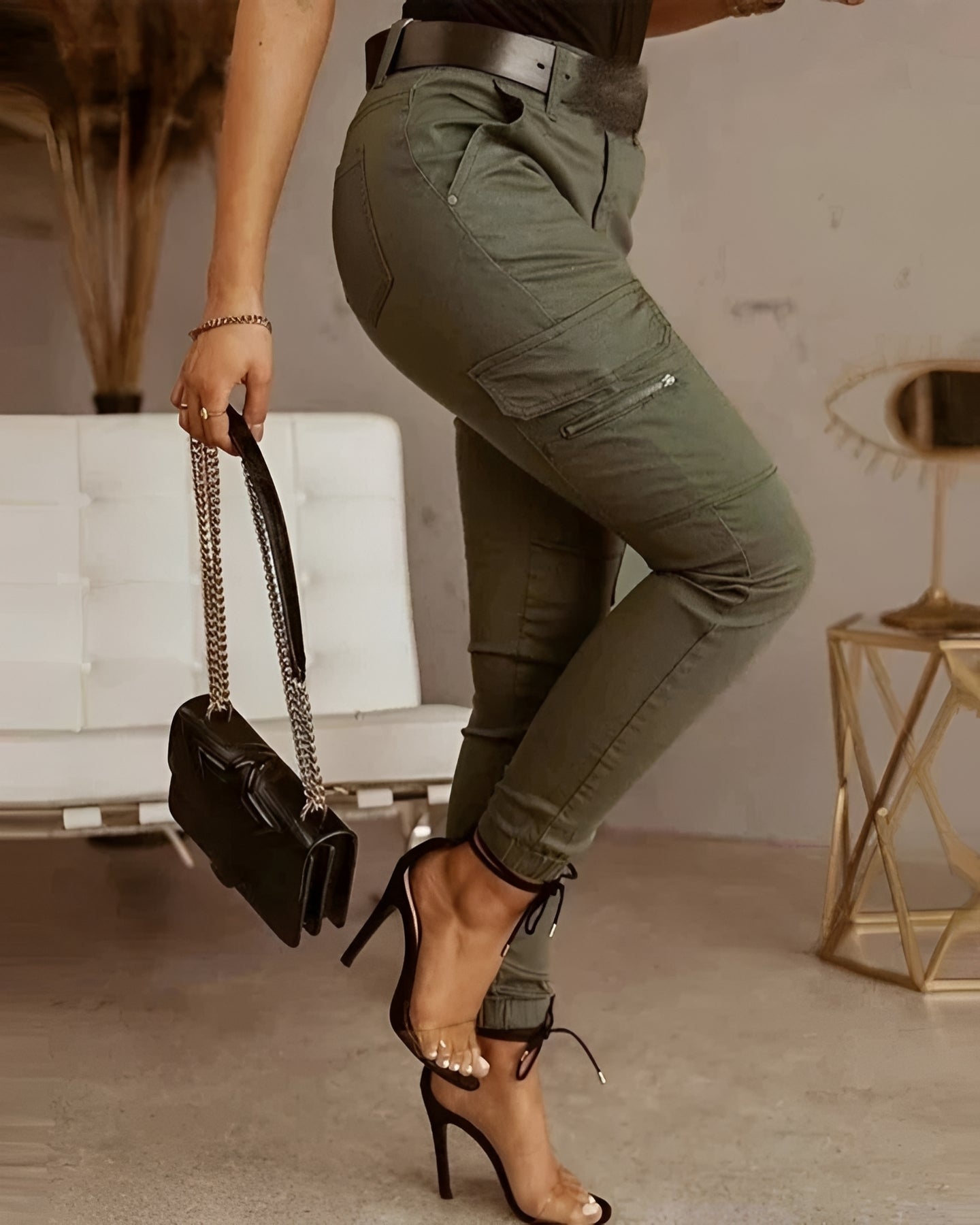 Jermaine - Pantalons Cargo Slim Modernes