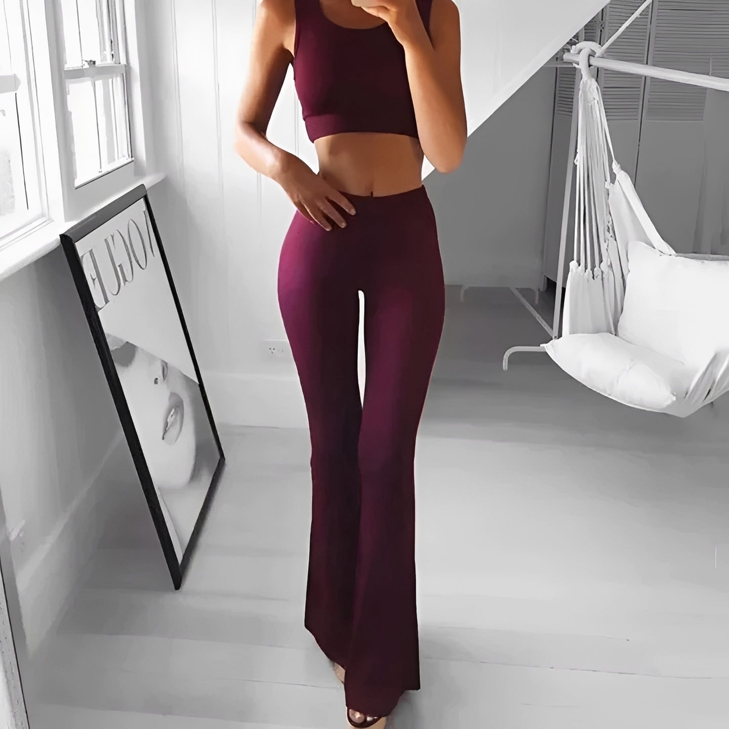 Keiran - Pantalon élégant avec jambes évasées