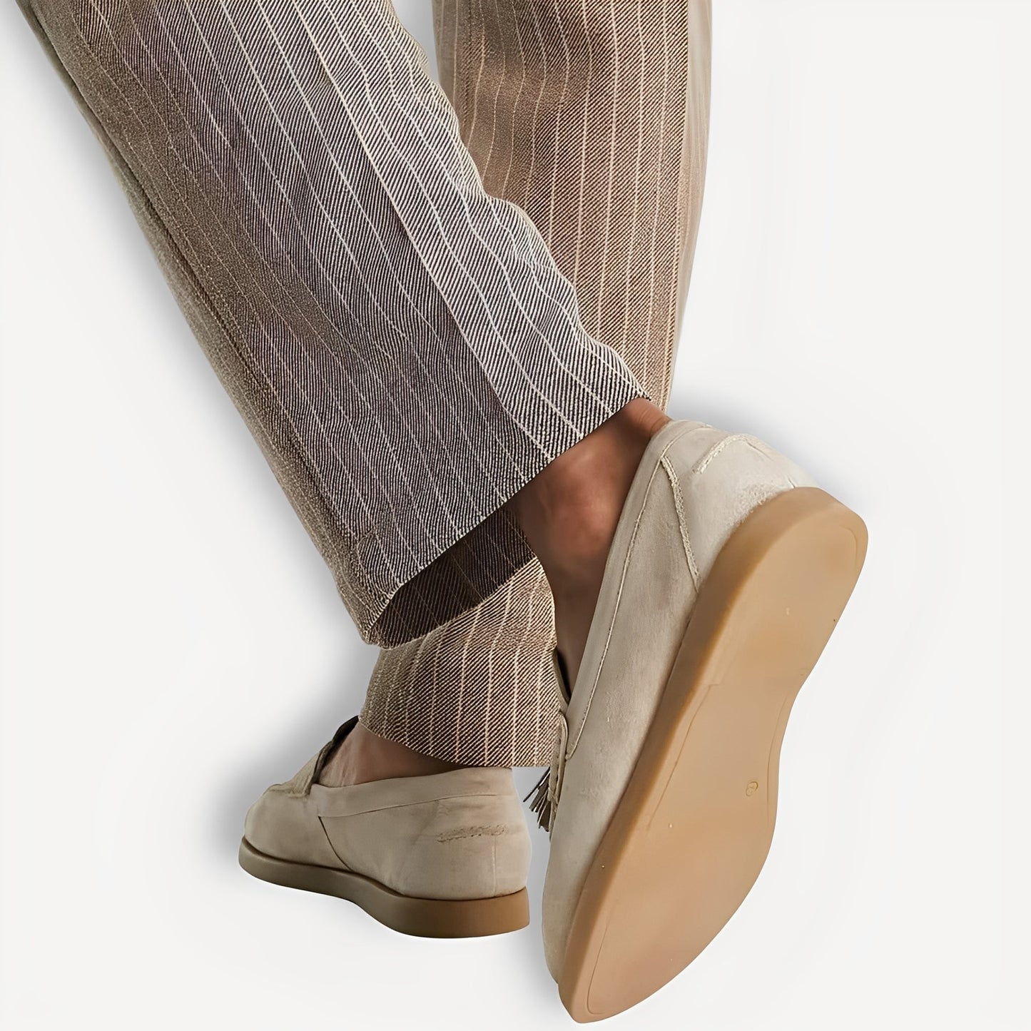 Dixon - Chaussures pour hommes à pompons, style casual