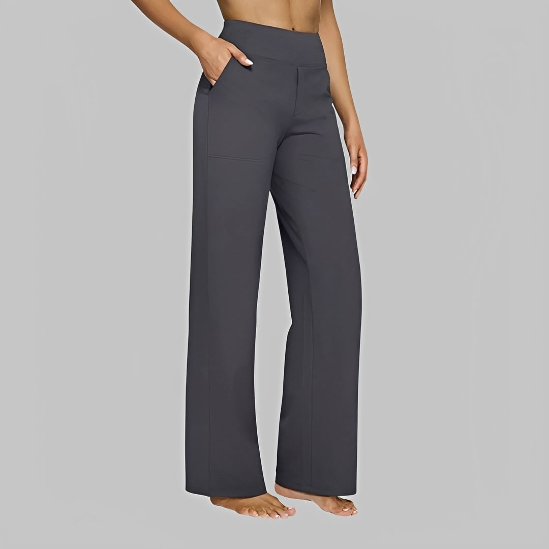Salma - Pantalon ample taille haute