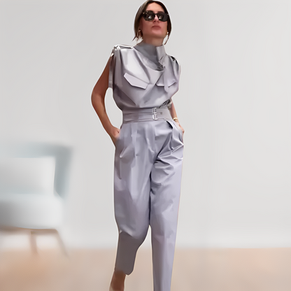 Leona – Jumpsuit chic sans manches