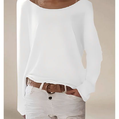 Alexa – Pull léger en maille fine à col rond