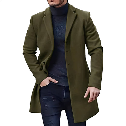 Denis - Elegante halb lange Jacke aus Tweed für Herren