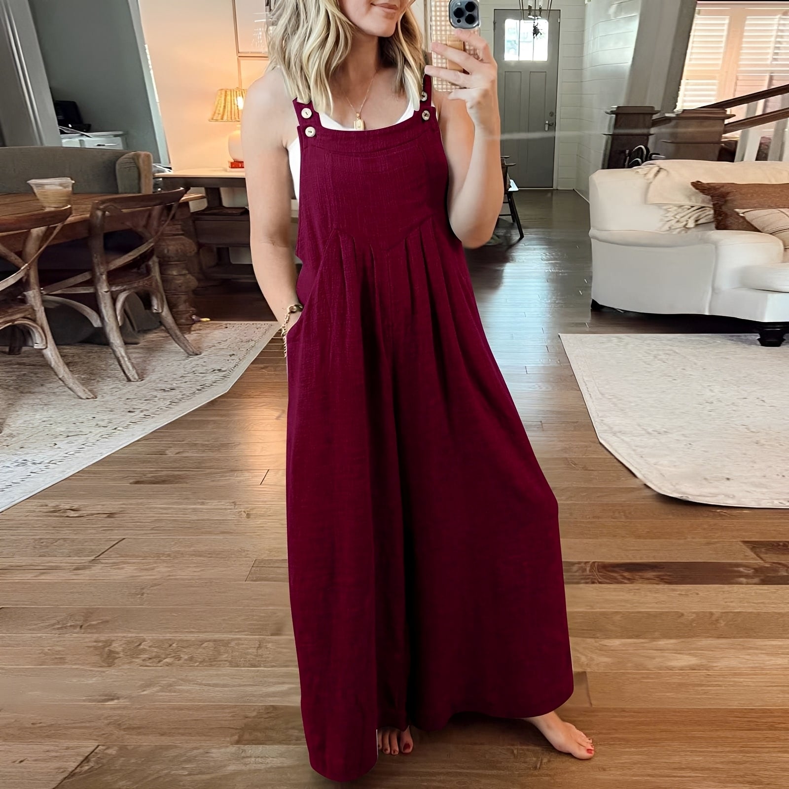 Chloe - Combinaison chic à jambes larges pour femmes