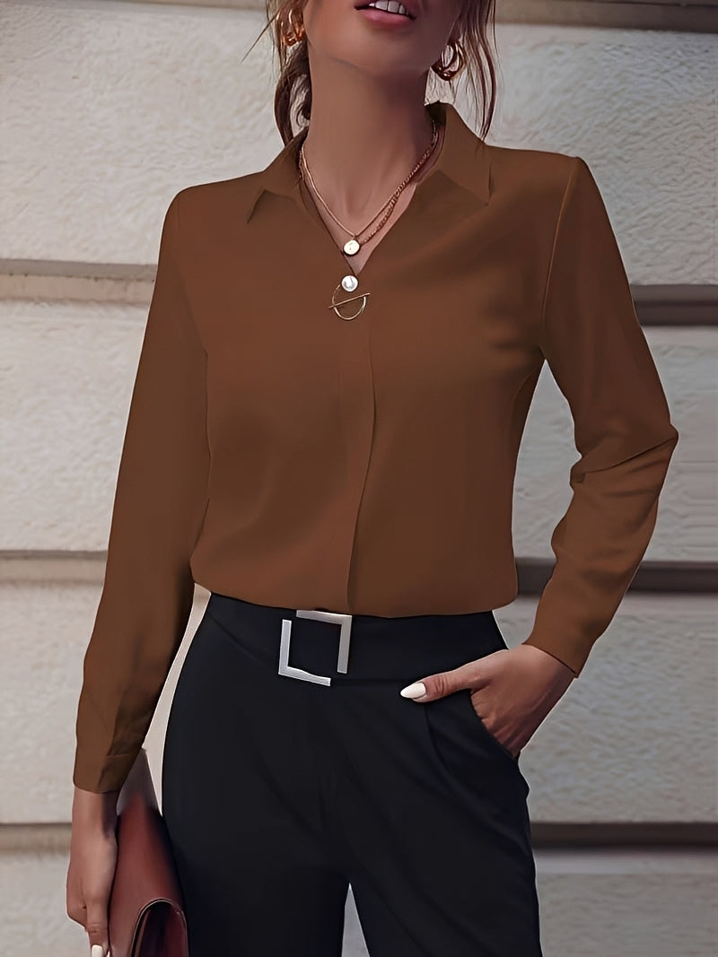 Erica - Chemise chic à longues manches