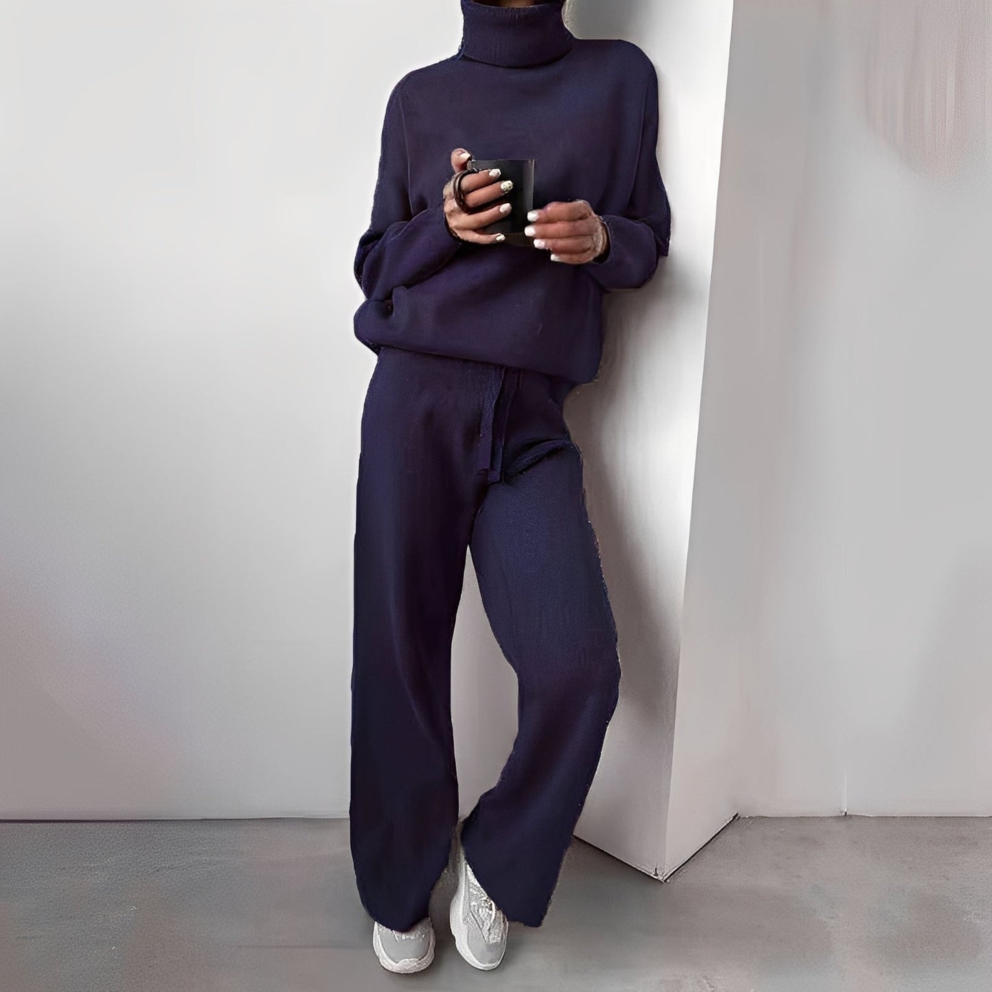 Kimberlee - Ensemble à col roulé simple pour femmes